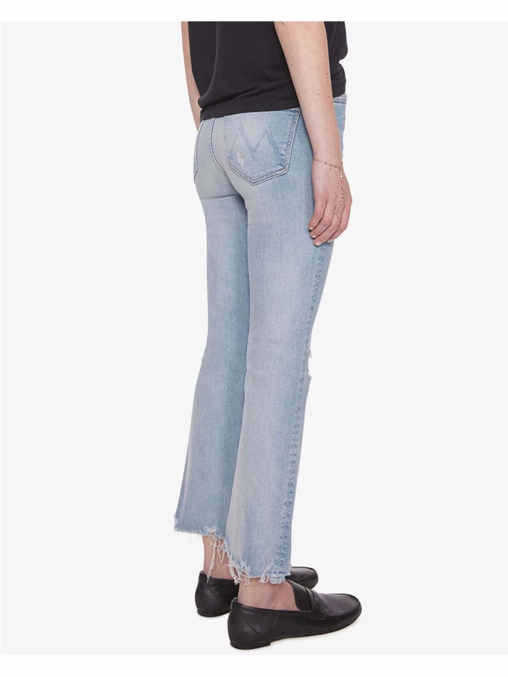 MOTHER The Hustler Ankle Chew Jeans in Petal Plucker - Picture 2 of 15